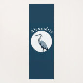 Great Blue Heron Logo Yogamatte (Rückseite)