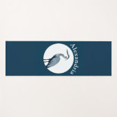 Great Blue Heron Logo Yogamatte (Vorderseite (Horizontal))