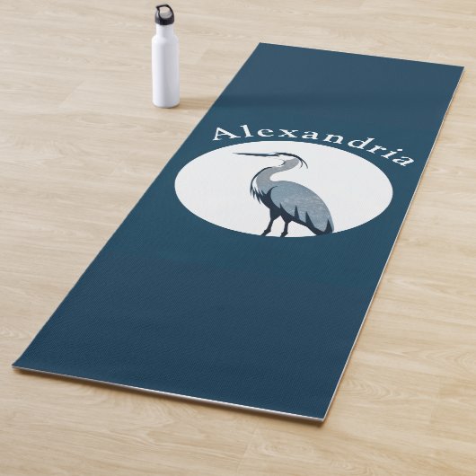 Great Blue Heron Logo Yogamatte (Beispiel)