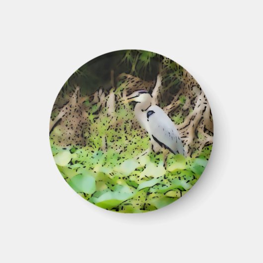 Great Blue Heron Magnet (Vorne)