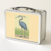 Great Blue Heron Metal Lunch Box (Rückseite)