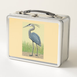 Great Blue Heron Metal Lunch Box