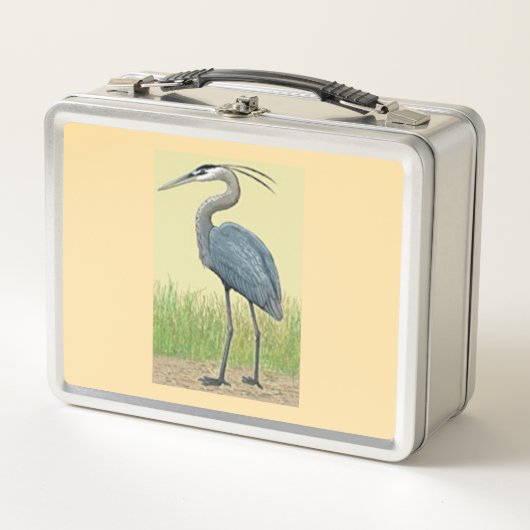 Great Blue Heron Metal Lunch Box (Vorderseite)