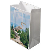 Great Blue Heron Mittlere Geschenktüte (Vorderseite Schrägansicht)
