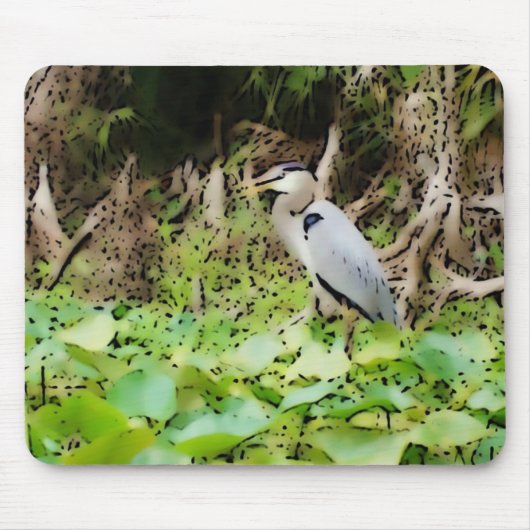 Great Blue Heron Mousepad (Vorne)