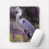 Great Blue Heron Mousepad (Mit Mouse)