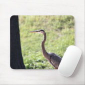 Great Blue Heron Mousepad (Mit Mouse)