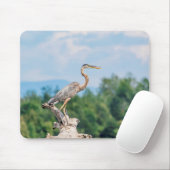 Great Blue Heron Mousepad (Mit Mouse)