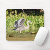 Great Blue Heron Mousepad (Mit Mouse)