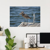 Great Blue Heron Nah Up Poster (Heimbüro)