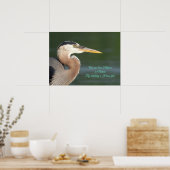 Great Blue Heron Nah Up Poster (Küche)