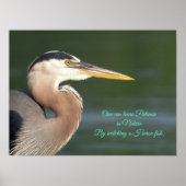 Great Blue Heron Nah Up Poster (Vorne)
