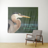 Great Blue Heron Nah Up Wandteppich (Beispiel (Horizontal))