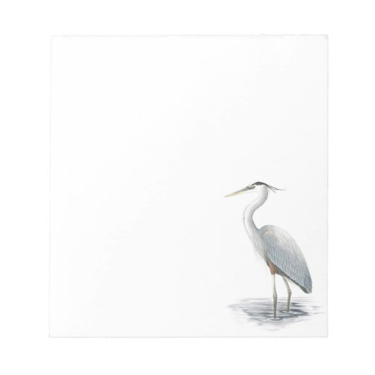 Great Blue Heron Notepad Notizblock (Vorderseite)