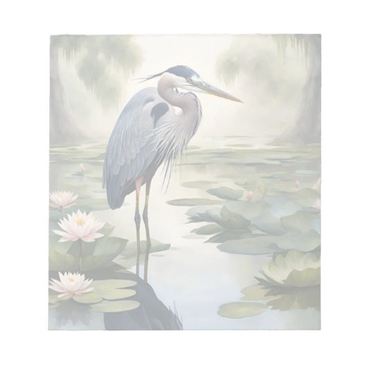Great Blue Heron Notizblock (Vorderseite)