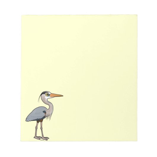 Great Blue Heron Notizblock (Vorderseite)