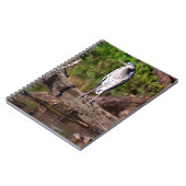 Great Blue Heron on Log Foto Notebook Journal Notizblock (Linke Seite)