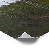 Great Blue Heron on Sign Poster (Ecke)