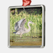 Great Blue Heron Ornament Aus Metall (Links)