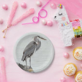 Great Blue Heron Pappteller (Party)