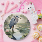 Great Blue Heron Pappteller (Party)