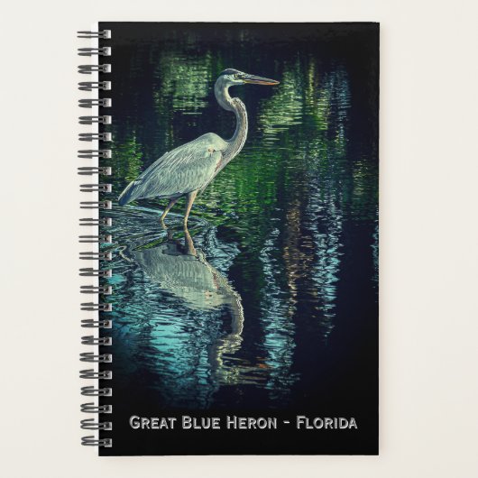 Great Blue Heron Planner Planer (Vorderseite)