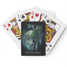 Great Blue Heron Playing Cards