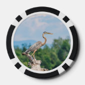 Great Blue Heron Pokerchips (Rückseite)