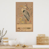Great Blue Heron Poster (Küche)