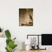 Great Blue Heron Poster (Heimbüro)