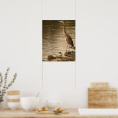 Great Blue Heron Poster (Küche)