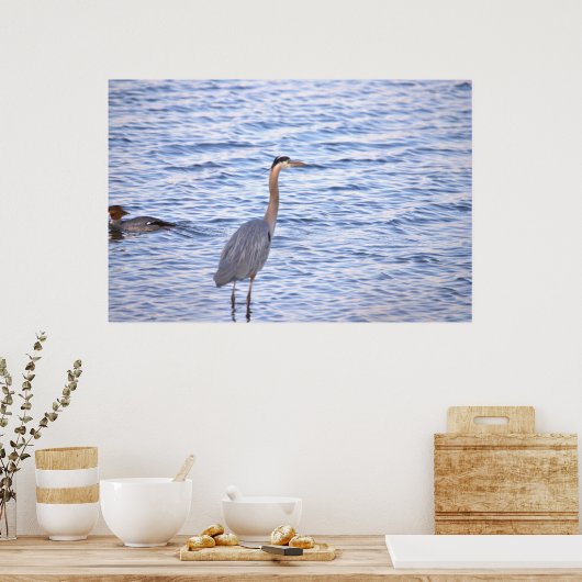 Great Blue Heron Poster (Küche)