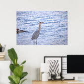 Great Blue Heron Poster (Heimbüro)
