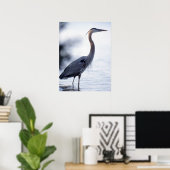 Great Blue Heron Poster (Heimbüro)