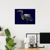 Great Blue Heron Poster (Heimbüro)