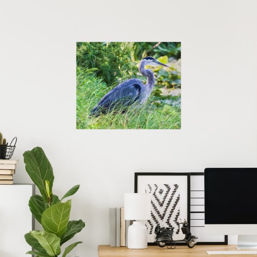 Great Blue Heron Poster (Heimbüro)