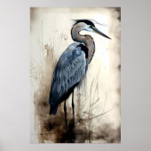 Great Blue Heron Poster (Vorne)