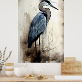 Great Blue Heron Poster (Küche)