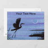 Great Blue Heron Postkarte (Vorne/Hinten)