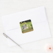 Great Blue Heron Quadratischer Aufkleber (Umschlag)