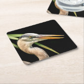 Great Blue Heron Rechteckiger Pappuntersetzer (angewinkelt)