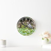 Great Blue Heron Runde Wanduhr (Zuhause)