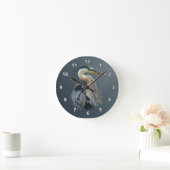 Great Blue Heron Runde Wanduhr (Zuhause)