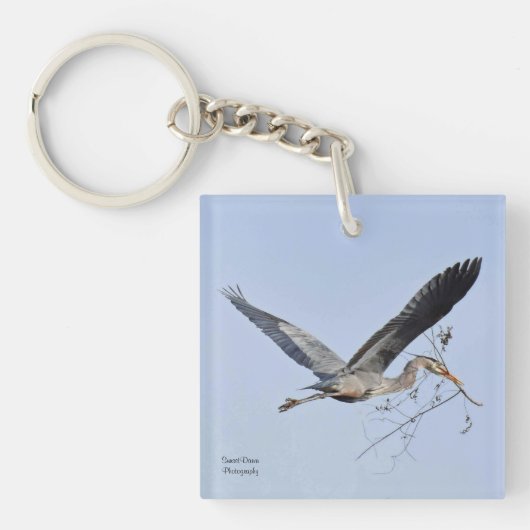 Great Blue Heron Schlüsselanhänger (Vorderseite)