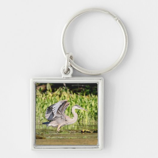 Great Blue Heron Schlüsselanhänger (Vorne)