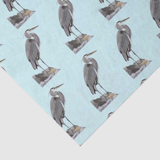 Great Blue Heron Seidenpapier (Ausschnitt)