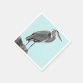 Great Blue Heron Serviette (Ecke)
