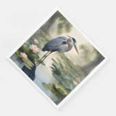 Great Blue Heron Serviette (Ecke)