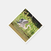 Great Blue Heron Serviette (Ecke)