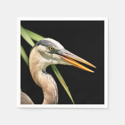 Great Blue Heron Serviette (Vorderseite)